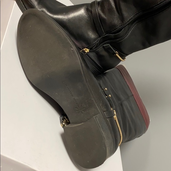 Isaac Miztahi 2-tone Black/brown riding boots. 1” heel. Size 8.5 - Picture 7 of 12